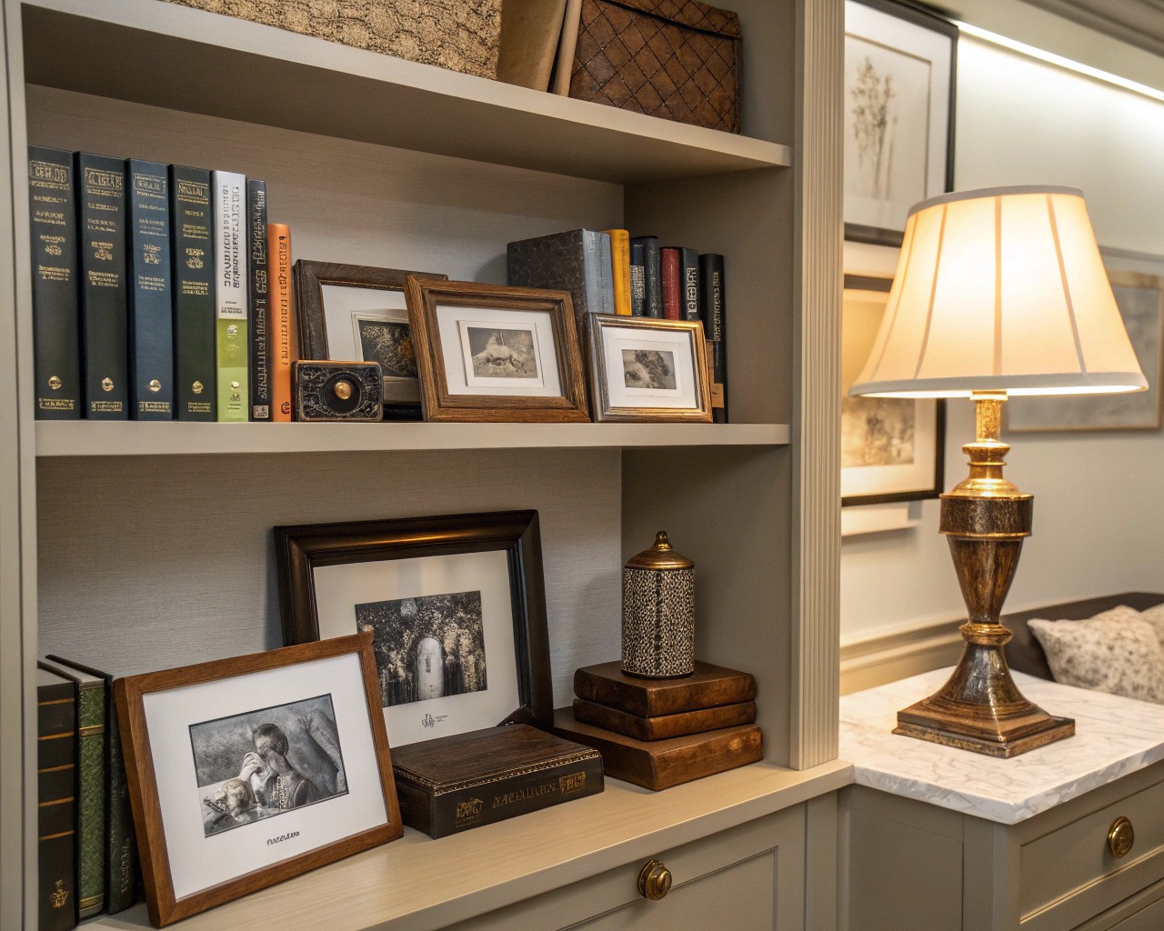 Shelves that blend personal memories into everyday environments can enhance emotional well-being.