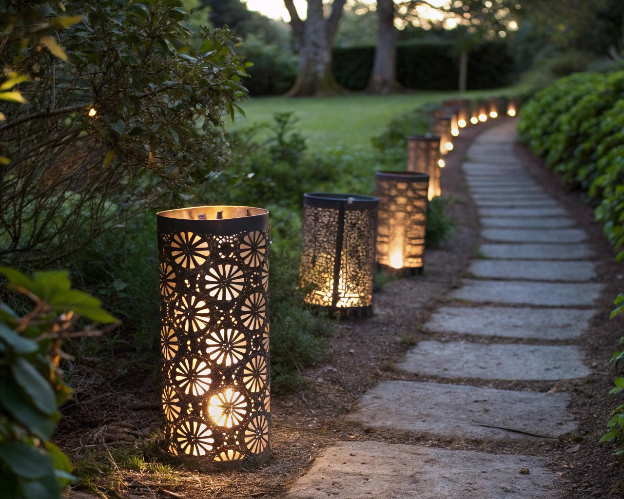 Transform ordinary tin cans into stunning lanterns that cast intricate light patterns.