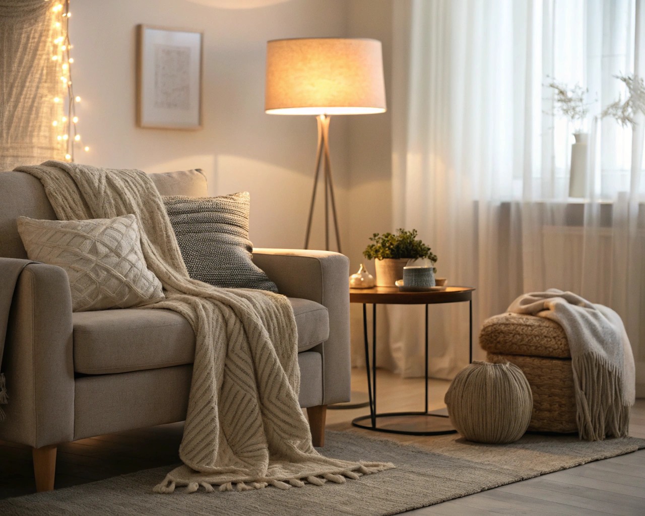 Utilizing lighting to create distinct boundaries and atmosphere in living areas.